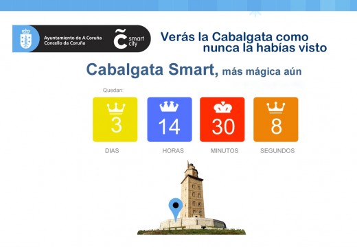 Coruña Smart City presenta a primeira páxina web para seguir en directo o percorrido da Cabalgata de Reis